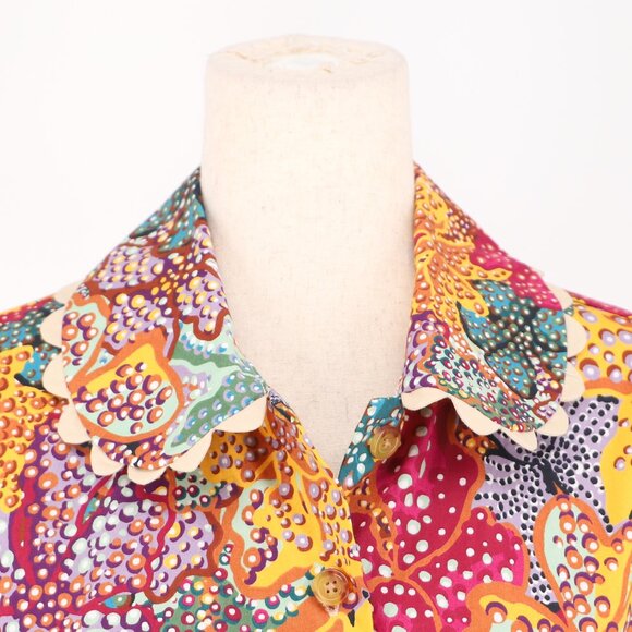 NWT KIKA VARGAS x TARGET Anemone Multicolor Floral Long Sleeve Mini Dress Sz S - Picture 5 of 9